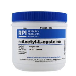 Research Products International Corp n-Acetyl-L-cysteine, 100 Grams, Quantity: