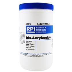 Research Products International Corp bis-Acrylamide, 500 Grams, Research or Further Manufacturing Use Only, Not for Food or Drug Use