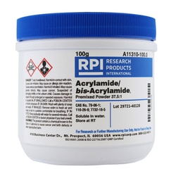 Research Products International Corp Acrylamide/bis-Acrylamide, Premixed Powder 37.5:1 Ratio, 100 Grams