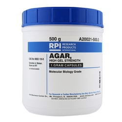 Research Products International Corp&nbsp;Agar, 1 Gram Capsules, High Gel Strength, 500 Grams