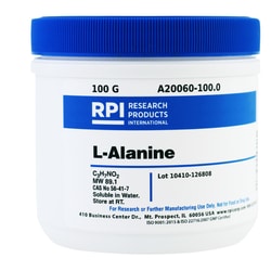 Research Products International Corp L-Alanine, USP Grade, 100 Grams, Quantity: