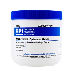 Research Products International Corp Agarose, for Routine Gel Electrophoresis, Molecular Biology Grade, High Gel Strength, 100 Grams