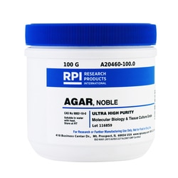 Research Products International Corp Agar Noble, 100 Grams, Quantity: Each