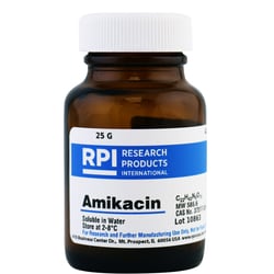 Research Products International Corp RPI Amikacin, 25 Grams, Quantity: