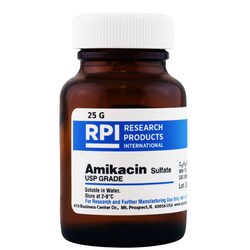 Research Products International Corp Amikacin Disulfate, 25 Grams, Quantity: