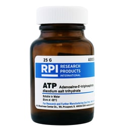 Research Products International Corp ATP [Adenosine-5'-triphosphate, disodium salt trihydrate], 25 G