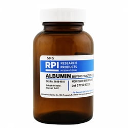 Research Products International Corp Albumin, Bovine Fraction V, 50 G,