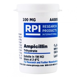 Research Products International Corp RPI Ampicillin Trihydrate, 100 Milligrams,