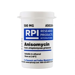Research Products International Corp&nbsp;RPI Anisomycin from streptomyces griseolus [2-[(4-Methoxyphenyl)methyl]-3, 4-pyrrolidinediol-3-acetate], 500 Milligrams