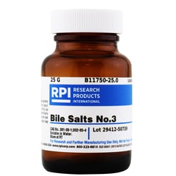 Research Products International Corp Bile Salts Number 3, 25 Grams, Quantity: