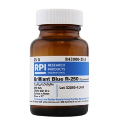 Research Products International Corp Brilliant Blue R-250 (Coomassie Blue) | 6104-59-2 | MFCD00041762 | 25 g