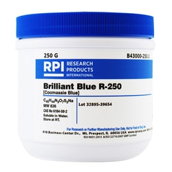 Research Products International Corp Brilliant Blue R-250 250 G, Quantity: