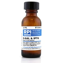 Research Products International Corp&nbsp;X-GAL and IPTG Ready to Use Non-Toxic Solution 10mg/ml, 100 Milligrams