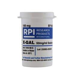 Research Products International Corp X-GAL 50mg/ml Solution [5-Bromo-4-Chloro-3-indoyl-B-D-galactoside