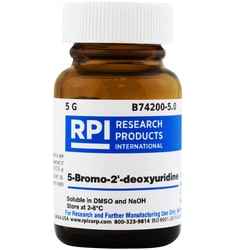 Research Products International Corp 5-Bromo-2'-Deoxyuridine, 5 Grams