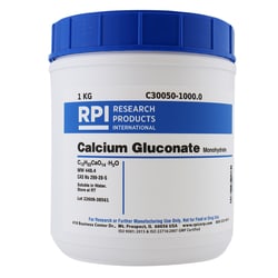 Research Products International Corp Calcium Gluconate, Monohydrate, 1