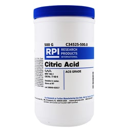 Research Products International Corp&nbsp;Citric Acid, ACS Grade, 500 Grams