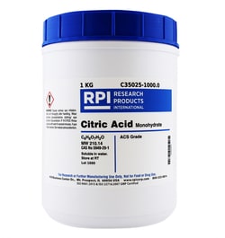 Research Products International Corp Citric Acid, Monohydrate, 1 KG