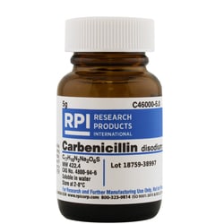 Research Products International Corp Carbenicillin, Disodium Salt, 5 Grams,