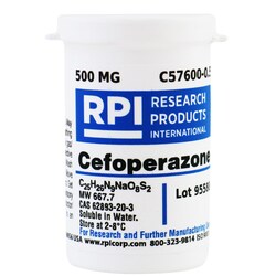 Research Products International Corp Cefoperazone, 500 MG, Quantity: Each