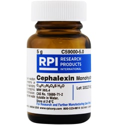 Research Products International Corp Cephalexin, Monohydrate, 5 Grams,