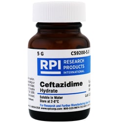 Research Products International Corp Ceftazidime Hydrate, 5 Grams