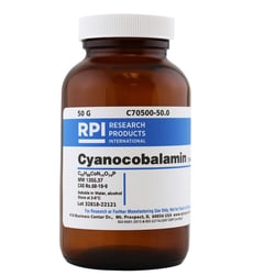 Research Products International Corp Cyanocobalamin (Vitamin B12), 50 Grams,