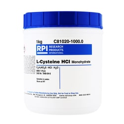 Research Products International Corp L-Cysteine Hydrochloride Monohydrate,