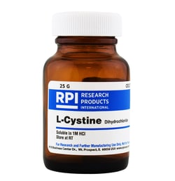 Research Products International Corp L-Cystine, Dihydrochloride, 25 Grams,