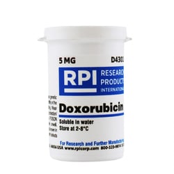 Research Products International Corp Doxorubicin Hydrochloride, Powder, 5 Milligrams