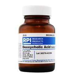 Research Products International Corp Deoxycholic Acid Sodium Salt, 25 G,