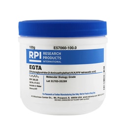 Research Products International Corp EGTA [Ethylene glycol-bis(2-aminoethylether)-N,N,N',N'-tetraacetic acid], 100 Grams