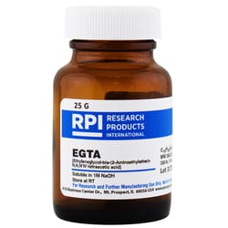 Research Products International Corp RPI EGTA [Ethylene glycol-bis(2-aminoethylether)-N,N,N',N'-tetraacetic acid], 25 Grams