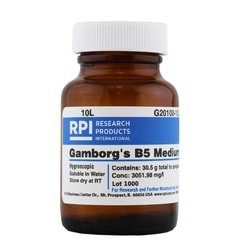 Research Products International Corp Gamborg's B5 Medium, Powder, Makes 10 Liters