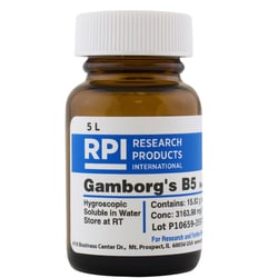 Research Products International Corp&nbsp;Gamborg's B5 Medium with Vitamins, Powder, Makes 5 Liters