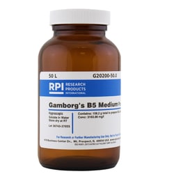 Research Products International Corp Gamborg's B5 Medium with Vitamins,
