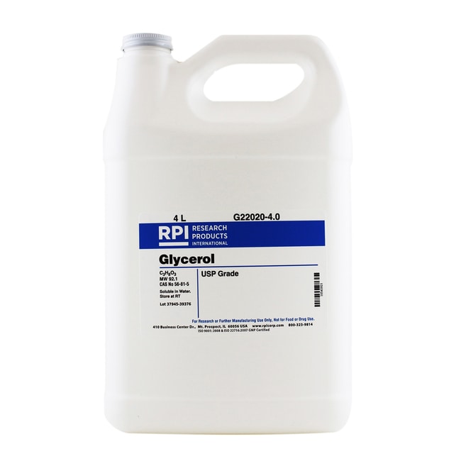Research Products International Corp Glycerol, 4 Liters, Quantity Each