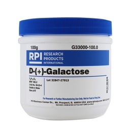 Research Products International Corp D-(+)-Galactose, 100 Grams, Quantity: