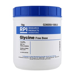 Research Products International Corp Glycine, Free Base, 1 Kilogram, Quantity: