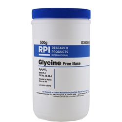 Research Products International Corp Glycine, Free Base, 500 Grams, Quantity: