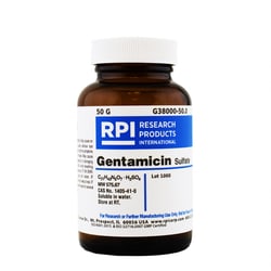 Research Products International Corp RPI Gentamicin Sulfate, 50 Grams,