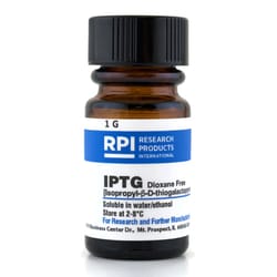 Research Products International Corp&nbsp;Isopropyl-B-D-thio-galactopyranoside [IPTG], 1 Gram