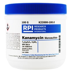 Research Products International Corp Kanamycin A, 100 G, Quantity: Each