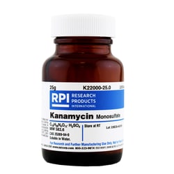 Research Products International Corp&nbsp;Kanamycin Monosulfate [Kanamycin A], 25 Grams