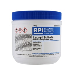 Research Products International Corp SDS [Sodium dodecylsulfate] [Lauryl sulfate], Powder, 100 Grams