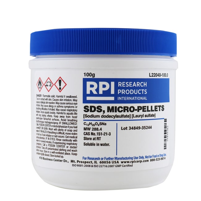 Research Products International Corp SDS, MicroPellets [Sodium