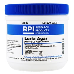 Research Products International Corp Luria Agar Powder [Miller's LB Agar],