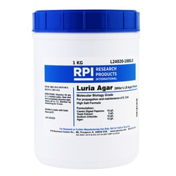 Research Products International Corp&nbsp;Luria Agar Powder [Miller's LB Agar], 1 Kilogram