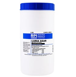 Research Products International Corp&nbsp;Luria Agar 1 Gram Buffered Capsules [Miller's LB Agar], 1 Kilogram