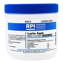 Research Products International Corp&nbsp;Luria Agar Granulated [Miller's LB Agar], 100 Grams